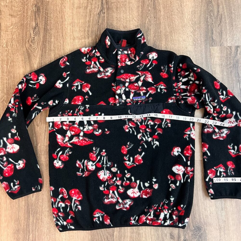 Rare Patagonia Black Mushroom Synchilla Fleece Jacket Vintage Sz S - Picture 4 of 12